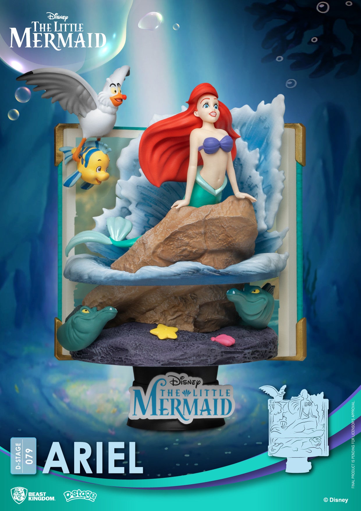 Beast Kingdom D Stage Story Book Series The Little Mermaid Ariel