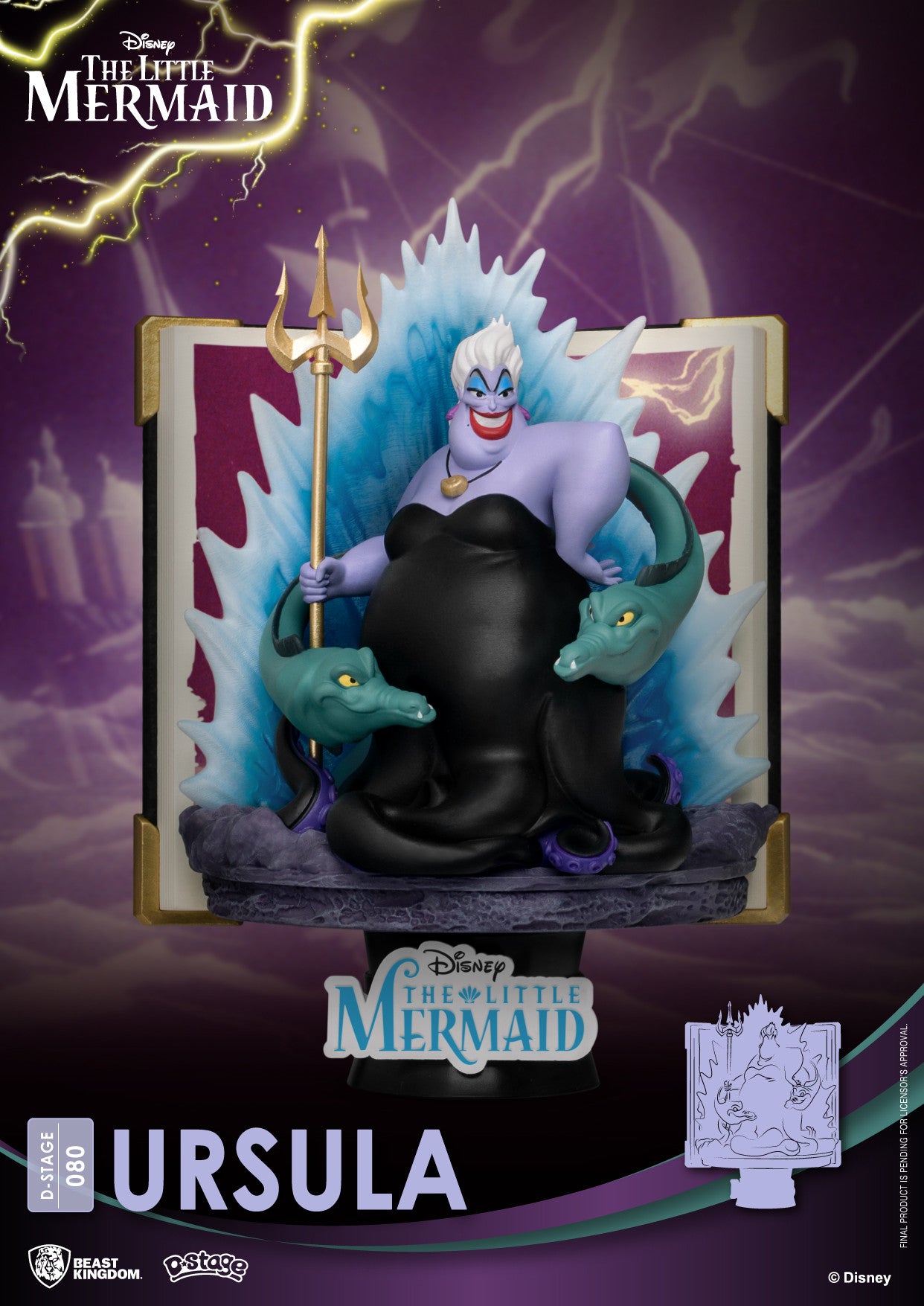 Beast Kingdom D Stage Story Book Series The Little Mermaid Ursula (Closed Box Packaging)