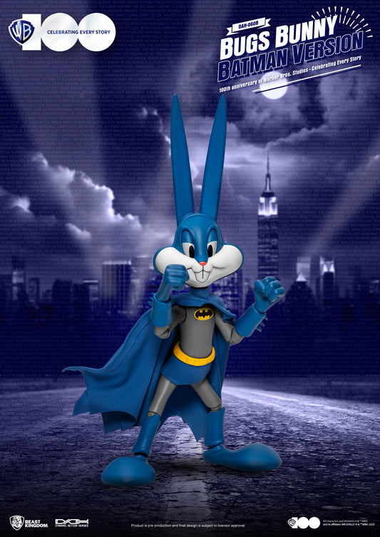 Beast Kingdom Dynamic Action Heroes 100th Anniversary of Warner Bros Studios Bugs Bunny Batman Version
