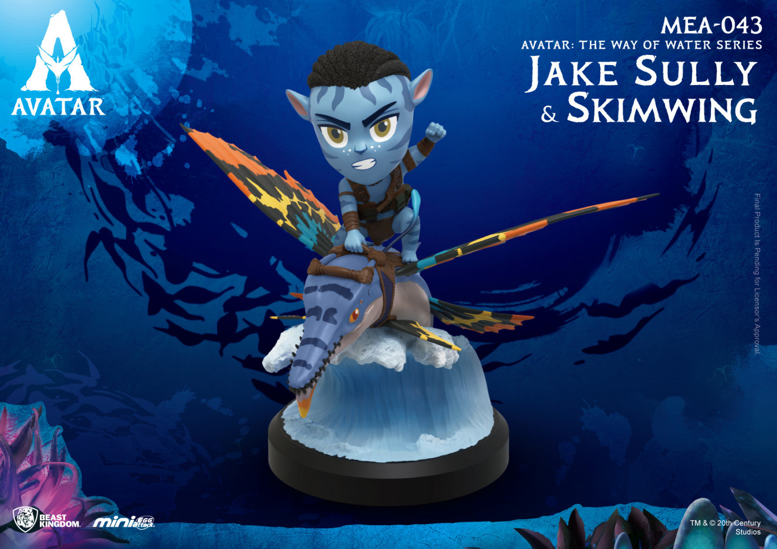 Beast Kingdom Mini Egg Attack Avatar the Way of Water Series Jake Sully & Skimwing
