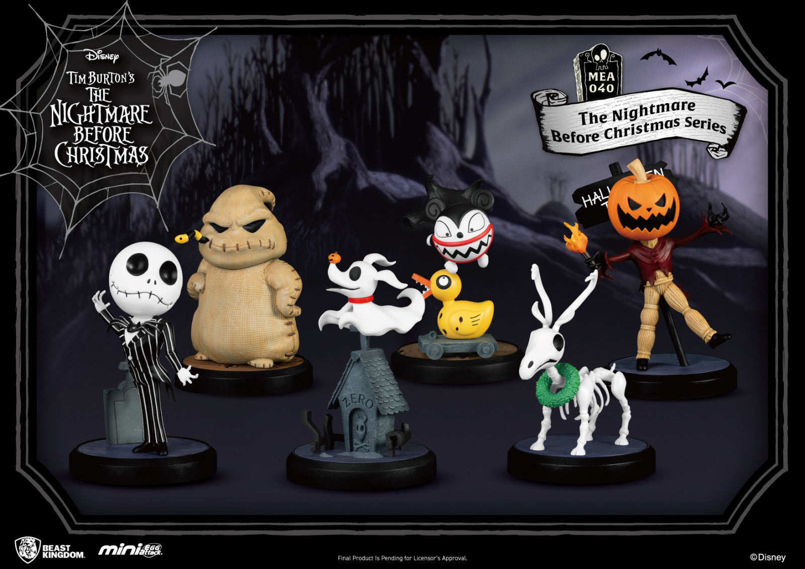Beast Kingdom Mini Egg Attack The Nightmare Before Christmas Series Set (6 in the Assortment)