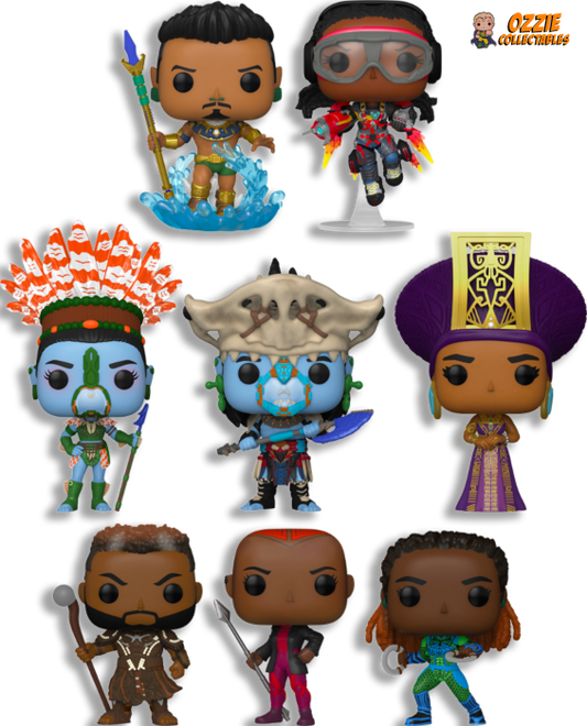 Black Panther 2: Wakanda Forever Bundle - 8 POP! Vinyls