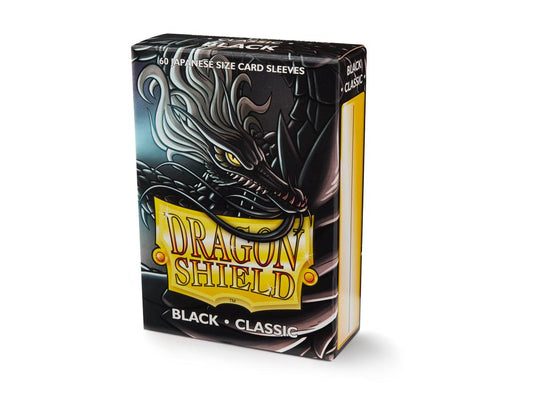 Sleeves - Dragon Shield Japanese- Box 60 - Classic Black - Ozzie Collectables