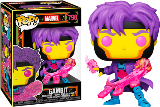 X-Men - Gambit Blacklight US Exclusive Pop! Vinyl #798