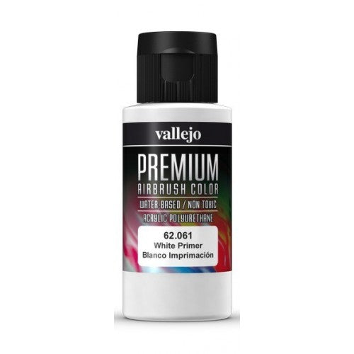 Vallejo Premium Colour White Primer 60 ml - Ozzie Collectables