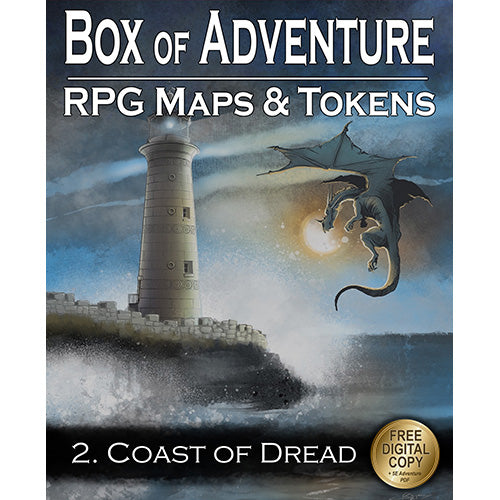 Box of Adventure RPG Maps & Tokens Coast of Dread