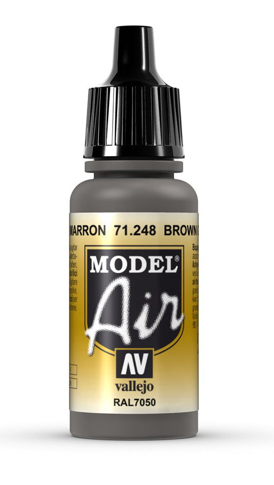 Vallejo Model Air Brown Grey 17 ml - Ozzie Collectables