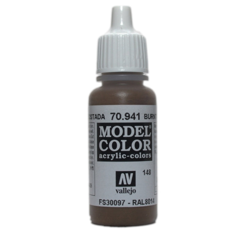 Vallejo Model Colour Burnt Umber 17 ml - Ozzie Collectables