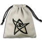 Q Workshop Call of Cthulhu Dice Bag Beige and Black - Ozzie Collectables