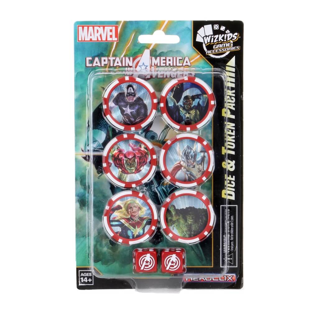 Marvel HeroClix Captain America and the Avengers Dice and Token Pack