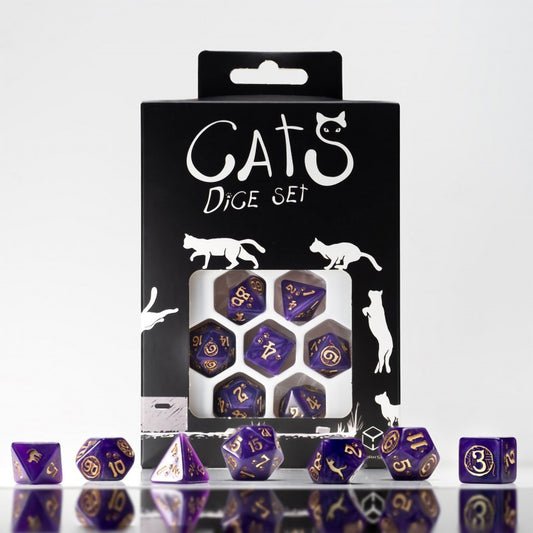 Q Workshop Cats Dice Set - Purrito Dice Set 7