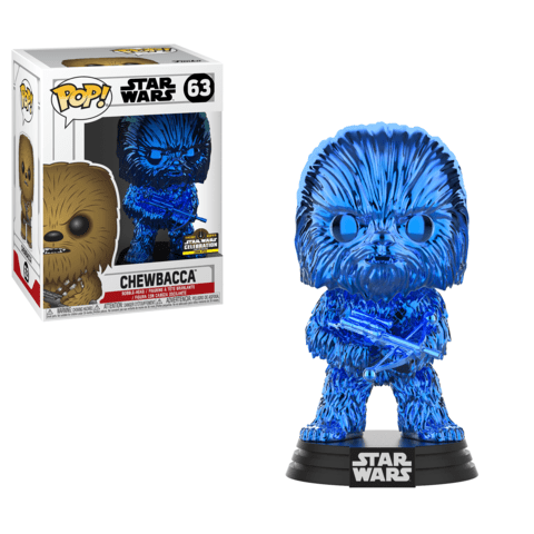 Star Wars - Chewbacca (Blue Chrome) Chicago 2019 Star Wars Celebration LE 2500 Pcs