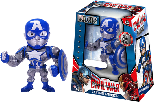 Captain America: Civil War - Captain America 4” Bare Metals Die-Cast Action Figure