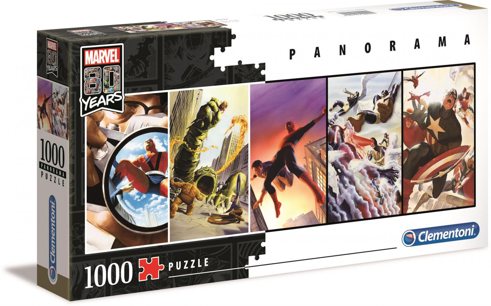 Clementoni Puzzle Marvel 80th Anniversary Panorama Puzzle 1,000 pieces
