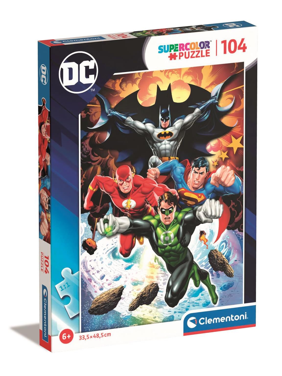 Clementoni Puzzle DC Comics Justice League 104 Piece Super (Larger Pieces)