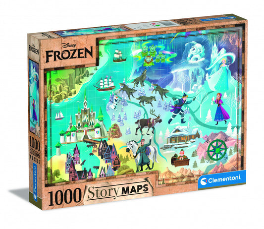 Clementoni Puzzle Frozen Story Maps 1000 pieces