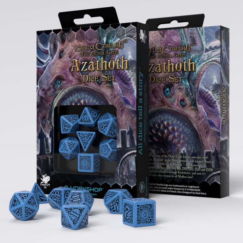 Q Workshop Call Of Cthulhu The Outer Gods Azathoth Dice Set 7