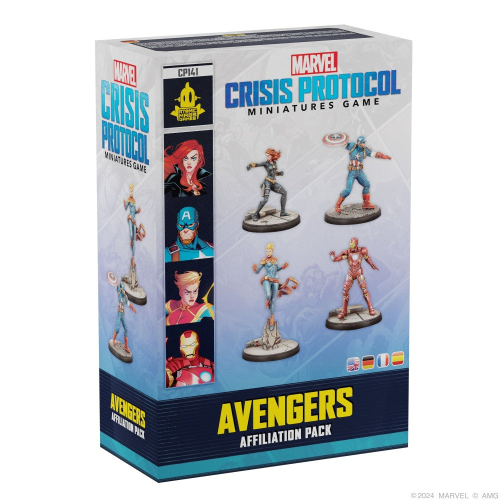 Marvel Crisis Protocol Miniatures Game Avengers Affiliation Pack