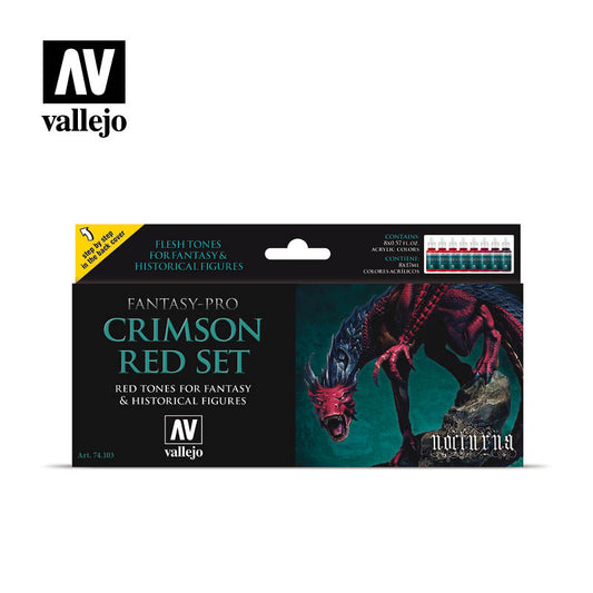 Vallejo Game Colour - Crimson Red 8 Colour Set