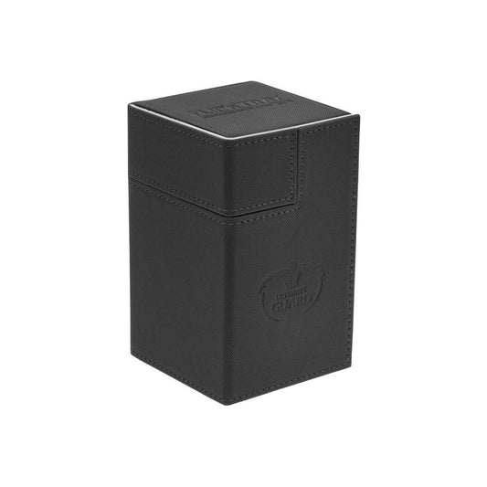 Ultimate Guard Flip n Tray Deck Case 100+ Standard Size XenoSkin Black Deck Box