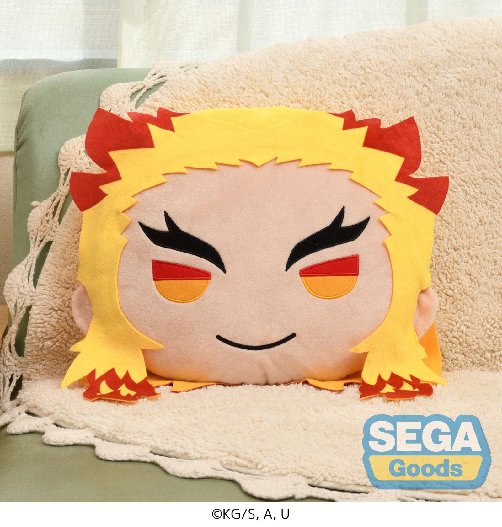Demon Slayer Kimetsu no Yaiba Charamaru PM Interior Cushion Kyojuro Rengoku