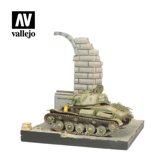 Vallejo SC003 German Ruined Building Scenic Base - Ozzie Collectables