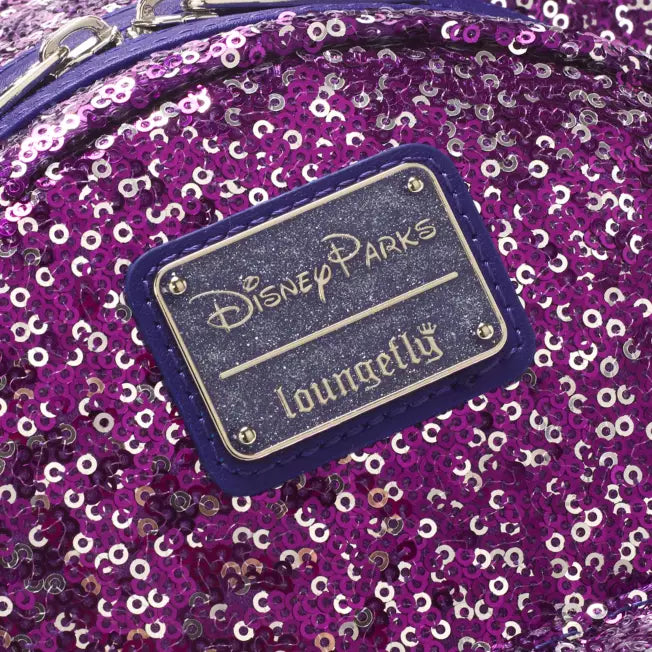 Loungefly Disneyland Paris 30th Anniversary Purple Sparkle Mini Backpack