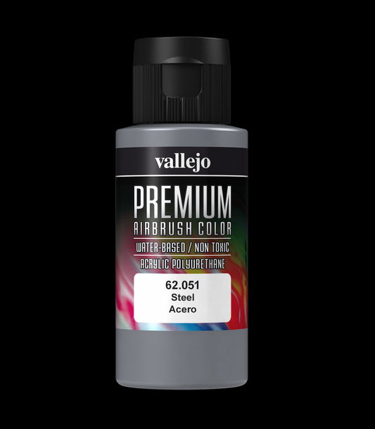 Vallejo Premium Colour Steel 60 ml - Ozzie Collectables
