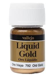 Vallejo Model Colour Metallic Liquid Old Gold (Alcohol Base) 35 ml - Ozzie Collectables
