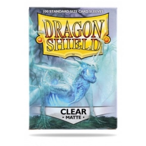 Sleeves - Dragon Shield - Box 100 - Clear MATTE - Ozzie Collectables