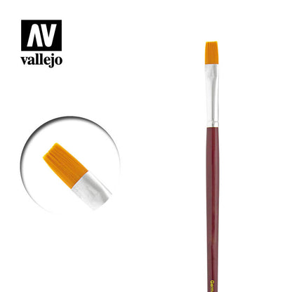 Vallejo Brushes - Flat Rectangular Brush No. 4