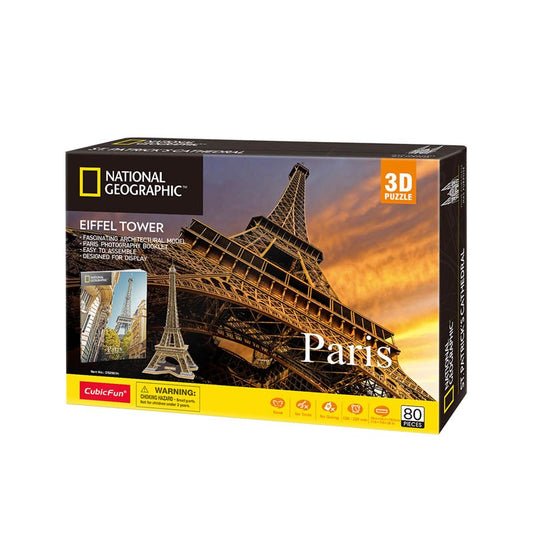 3D Puzzles - National Geographic Paris - Eiffel Tower
