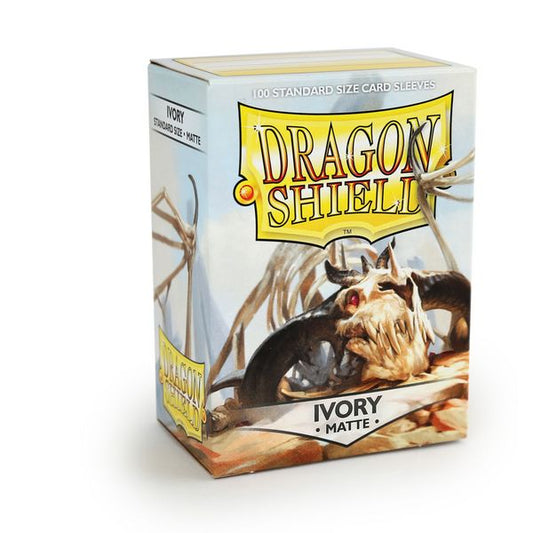 Sleeves - Dragon Shield - Box 100 - Ivory MATTE - Ozzie Collectables
