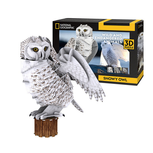 3D Puzzles - National Geographic Snowy Owl