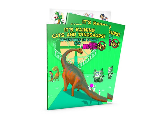 No Thank You Evil Its Raining Cats and Dinosaurs - Ozzie Collectables