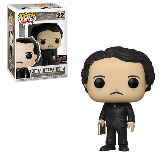 Edgar A Poe - Edgar Allan Poe (w/ Book) 2019  NYCC Funko Stickered Exclusive Pop! Vinyl - Ozzie Collectables