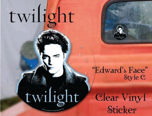 Twilight - Sticker Clear Vinyl Style C Edward - Ozzie Collectables