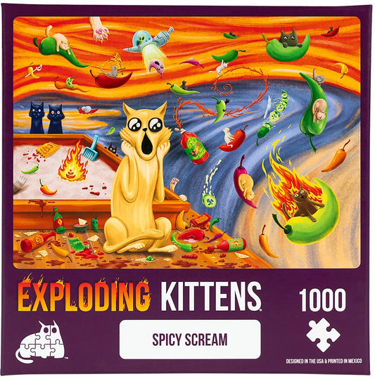 Exploding Kittens Puzzle Spicy Scream 1,000 pieces