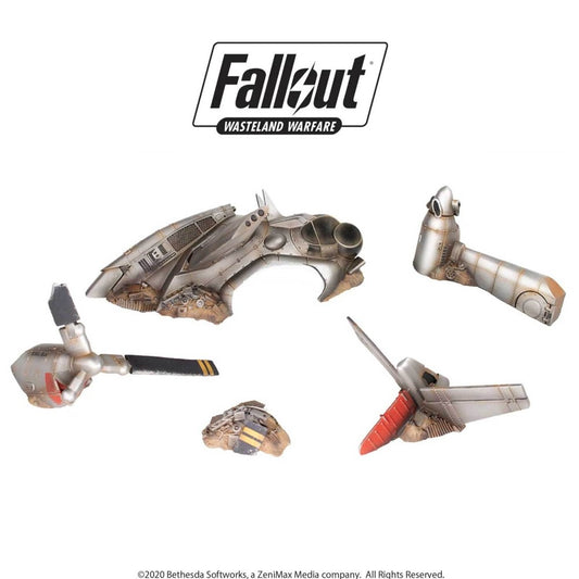 Fallout Wasteland Warfare Terrain Exp. Crashed Vertibird - Ozzie Collectables