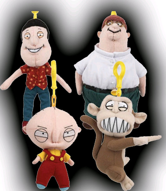 Family Guy - Clip on Plush Assortment - Ozzie Collectables