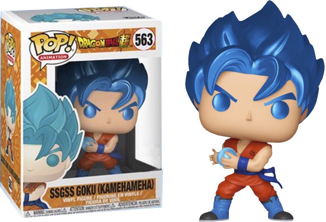 Dragon Ball Z - SSGSS Goku with Kamehameha Metallic US Exclusive Pop! Vinyl - Ozzie Collectables