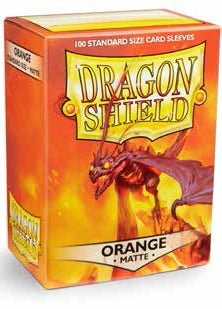Sleeves - Dragon Shield - Box 100 - Orange MATTE - Ozzie Collectables