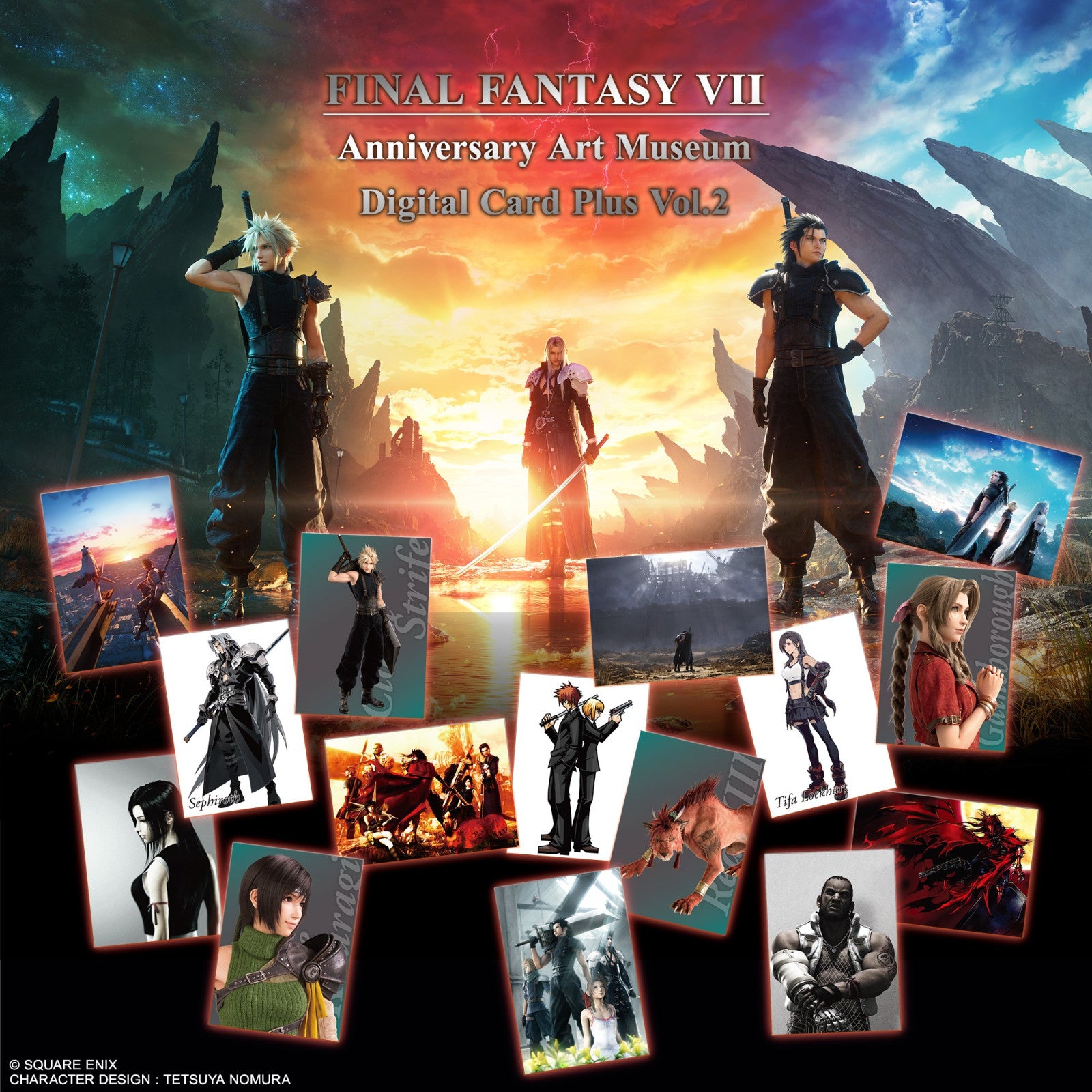 Final Fantasy VII Anniversary Art Museum Digital Card Plus Vol. 2 (Display 20 Packs)