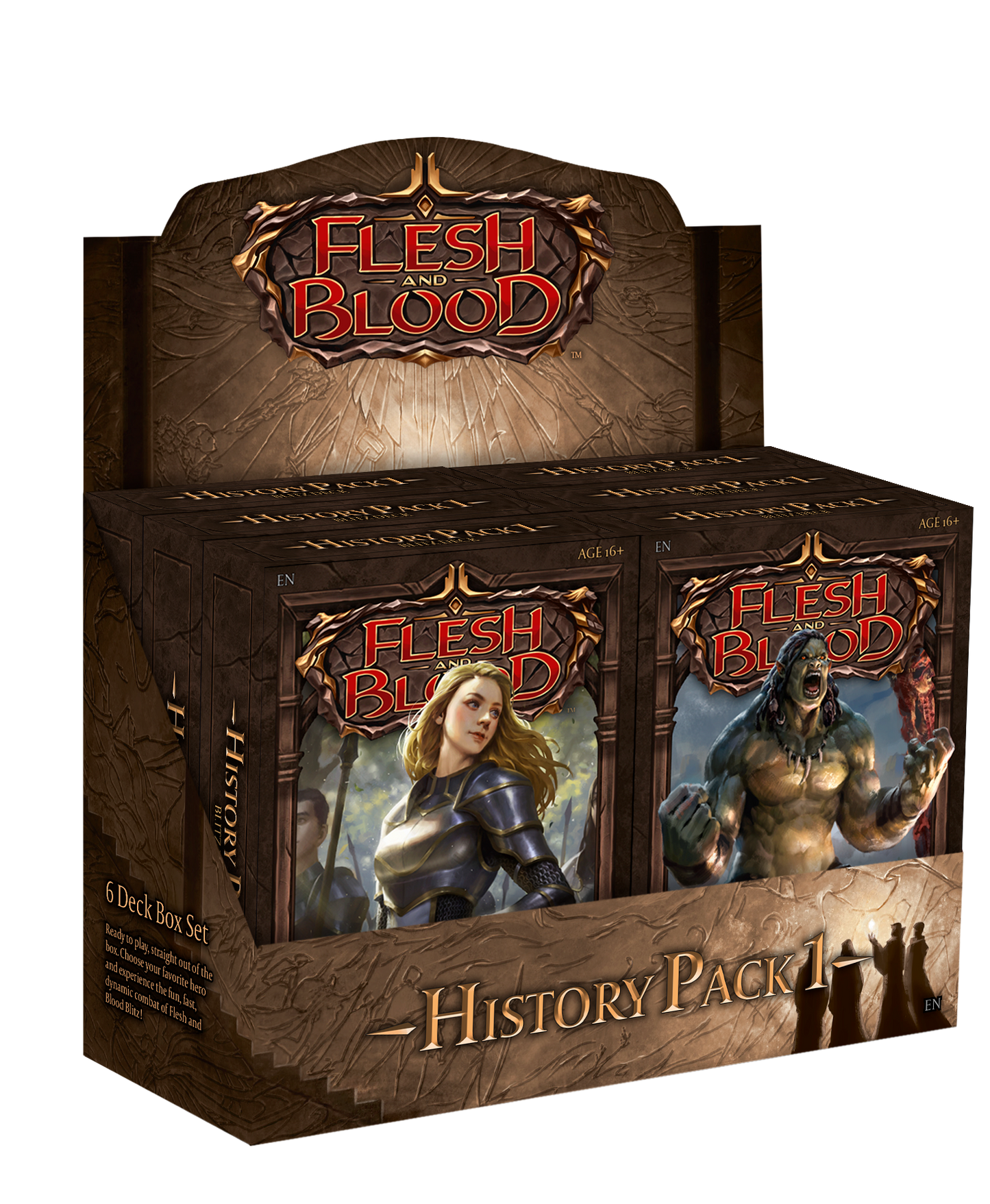 Flesh and Blood History Pack 1 Blitz Decks Display (6)