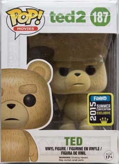 Ted With Remote (Flocked) - Ted 2 2015 Summer Convention Exclusive POP! Vinyl - Ozzie Collectables