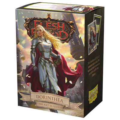 Sleeves - Dragon Shield - Box 100 - Matte Art - Flesh and Blood Dorinthea Ironsong