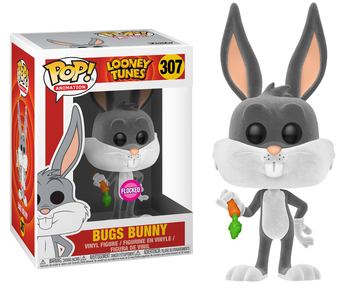 Looney Tunes - Bugs Bunny Flocked US Exclusive Pop! Vinyl [RS] - Ozzie Collectables