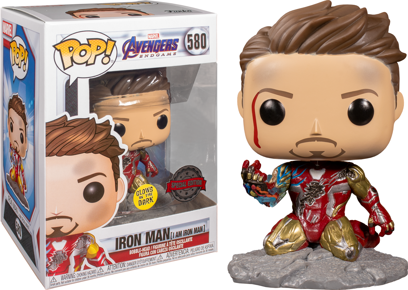 Avengers 4: Endgame - I Am Iron Man Glow Pop! Deluxe - Ozzie Collectables