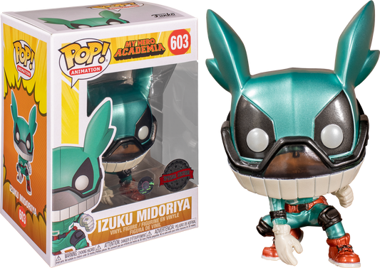 My Hero Academia - Deku with Helmet Metallic US Exclusive Pop! Vinyl - Ozzie Collectables