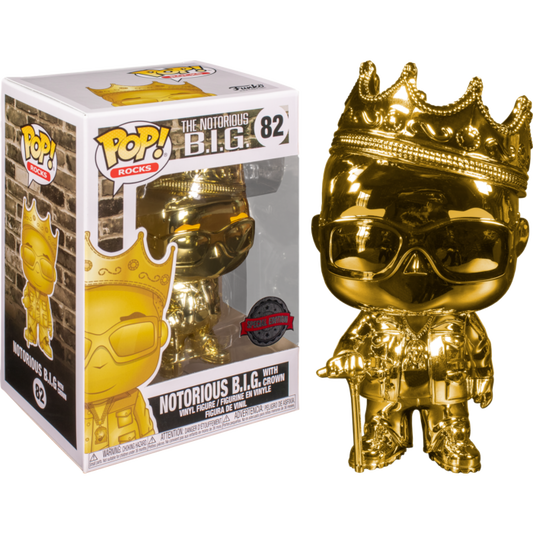 Notorious BIG - Biggie Gold Chrome US Exclusive Pop! Vinyl